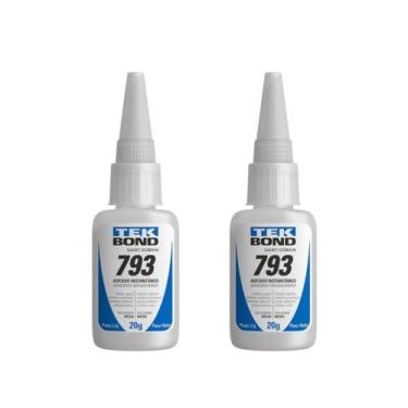 Imagem de Kit 2 Cola Adesiva Instantânea Multiuso 20g 793 Tekbond