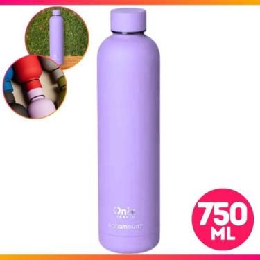 Imagem de Garrafinha Térmica Inox Revestimento De Silicone Suco Água Gelada 750m