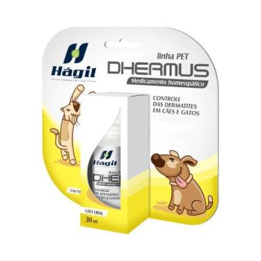 Imagem de Dhermus - Homeopatia P/ Controle De Dermatites Cães E Gatos - Hágil Te