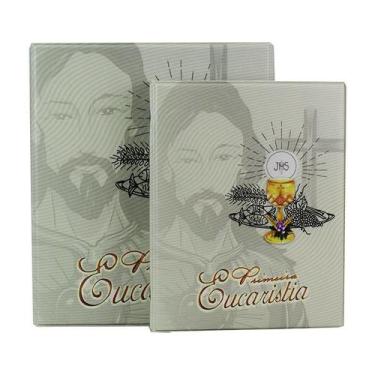 Imagem de Álbum de Fotos 10x15 Eucaristia 200 fotos c/ Estojo Fecho Imã - 9590 -