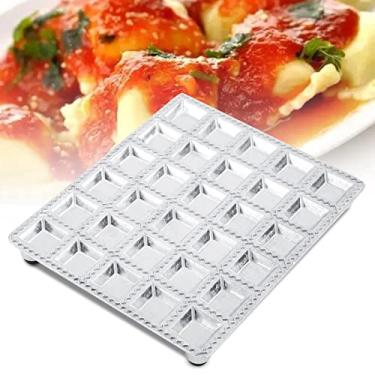 Imagem de Máquina de mini quadrados de ravióli, máquina multifuncional de liga de alumínio com economia de energia, modelo de ravioli para cozinha e restaurante