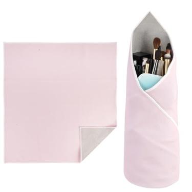 Imagem de Walking Way Bolsa de maquiagem autoadesiva de tecido mágico, rosa, 13.78 inch, Vários padrões