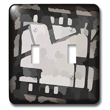 Imagem de 3dRose lsp_38221_2 interruptor duplo de filme Steam Punk