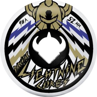 Imagem de Darkstar Roda de skate (52 mm, núcleo relâmpago branco/preto)