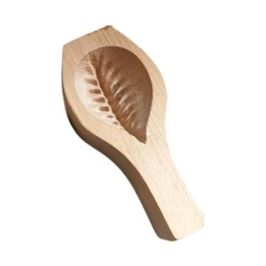 Imagem de Bothyi Mamoul Cookies Molding Cookie Press Carimbo de massa esculpida em madeira Mooncake Stamp Biscuit Cake Hand Press para o Festival do Meio Outono,