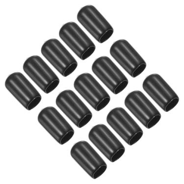 Imagem de PATIKIL Capa de ponta de taco de sinuca de 10,5 mm, 15 peças de pontas de taco de sinuca, capa de borracha, protetor de cabeça de bilhar, ferramenta de cabeça de bastão para acessório de sinuca, preta