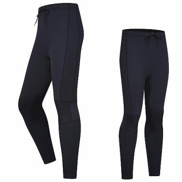 Imagem de Calças masculinas e femininas, calças compridas de neoprene de 3 mm, mantêm aquecidas, calças de mergulho para surfe, caiaque, natação, mergulho, canoagem (3K-WM-G)