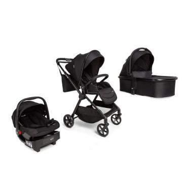 Imagem de Carrinho Magnific 5 em 1 com Moisés e Bebê Conforto Safety, Total Blac