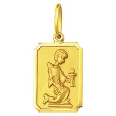 Imagem de Pingente Medio 1.6cm Modelo Retangular Santos Ouro 18k ( 29 Santos ) K