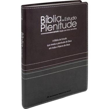 Imagem de Bíblia de Estudo Plenitude - ARC - Capa Preta/Vermelha - SBB