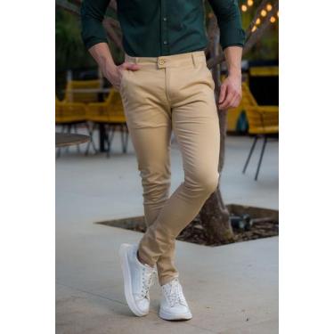 Imagem de Calça Alfaiataria Masculina Skinny Italian Bege - Conquest, Bege, 36