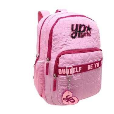 Imagem de Mochila De Costas Juvenil Feminina Escolar Com Chaveiro - Yepp, Roxo