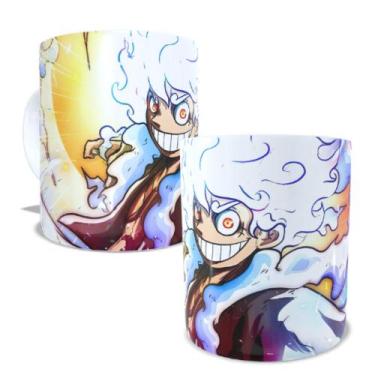 Imagem de Caneca de porcelana Luffy Gear 5 Nika One Piece - Nebullosa