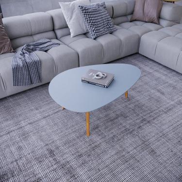 Imagem de Mesa de Centro Vesta Organica 35cm X 90cm X 60cm Cristal