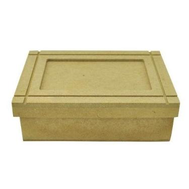Imagem de Kit 10 Caixa Retangular Com Tampa Sapato Para 1 Foto 18,5x13,5x5 Mdf M