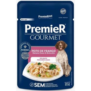 Imagem de Sache premier gourmet caes ad med/grd porte fran 85grs, 85G