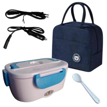 Imagem de Kit marmita eletrica bivolt 110v 220v carro caminhao uber bolsa isoter