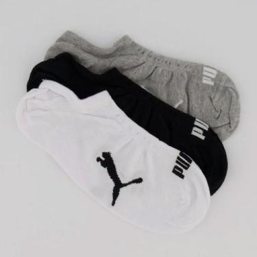 Imagem de Kit Meia Puma Sapatilha 15 pares Cano Invisível, 39-43
