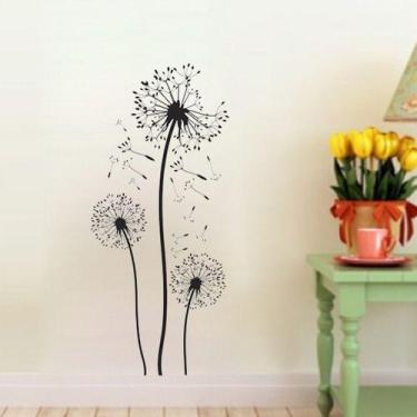 Imagem de Adesivo De Parede Decorativo Sala Dentes De Leão e Petalas - DEKAL DEC