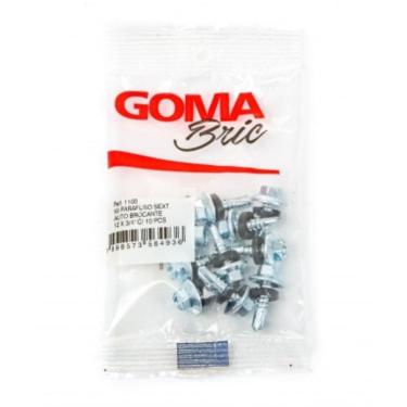 Imagem de Kit Parafuso Sextavado Auto Brocante Goma 12x3/4`` 10 Peças