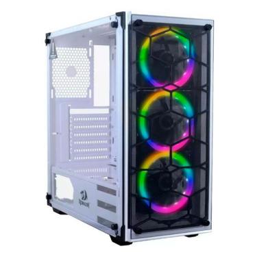 Imagem de Gabinete Gamer Redragon GC-606W Wheeljack - Branco (0 Fan), branco