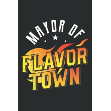 Imagem de Design for Mayor of Flavor Town.pdf: Lined Journal Notebook with Memo Diary Subject Planner, 6x9 inches, 120 Pages
