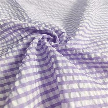 Imagem de Tecido xadrez camisas saias roupas verão atacado pano por metro vestuário costura DIY algodão poliéster material para costura (21,1 metros)