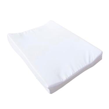 Imagem de Trocador Anatômico Impermeável Troca Fralda Bebê Menino Menina para Cômoda e Berço (Branco)