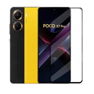 Imagem de Película De Vidro Anti Risco Temperada 3D 9D Para Xiaomi Poco X7 Pro
