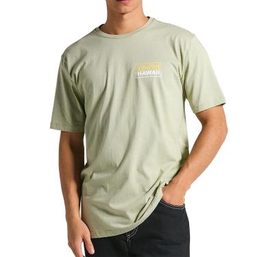 Imagem de Camiseta Volcom Sunset Delight SM25 Masculina Verde Médio