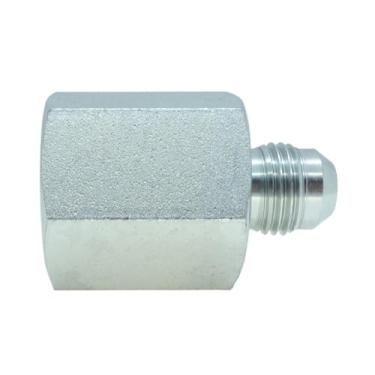Imagem de CDQBWKJGFJ 1 peça 3/20.3 cm (9/16-18) macho JIC X 1/5.1 cm fêmea NPTF, alargador de 37° para adaptador hidráulico