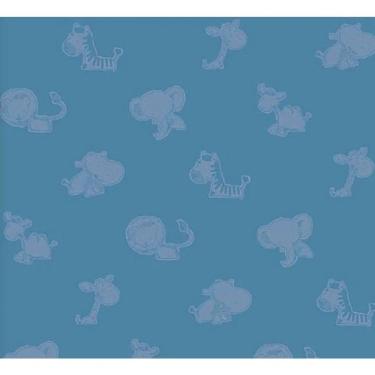 Imagem de Papel De Parede Safari Friends Infantil Azul Sf6226
