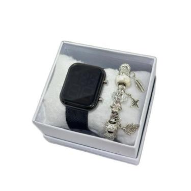 Imagem de Relógio Feminino Pulseira de Silicone Digital Led Acompanha Pulseira -