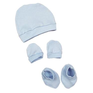 Imagem de Kit Com Touca Luva Sapatinho Gramado Bebê Meninas e Meninos - Koala Ba