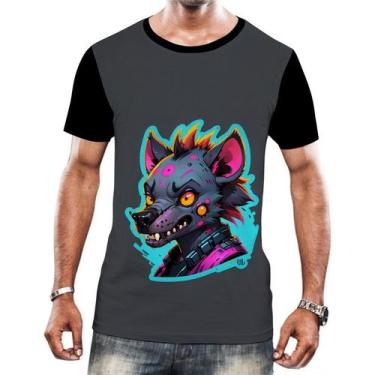 Imagem de Camiseta Camisa Tshirt Animais Cyberpunk Hienas Savanas 2 - Enjoy Shop