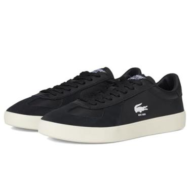 Imagem de Lacoste Tênis masculino Baseshot Pro, Preto/Off White, 38