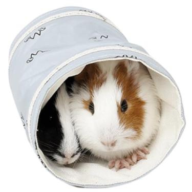 Imagem de Túnel de esconderijo de animais pequenos dobrável para animais de estimação, tubo de túnel de brinquedo para coelho anão, hamster, porquinho-da-índia, chinchila, açúcar planador, suprimentos para