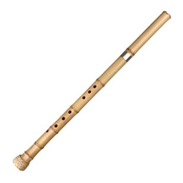Imagem de Flauta de bambu chinesa tradicional instrumento musical de sopro de madeira vertical flauta de bambu G/F chave para iniciantes (cor: F)