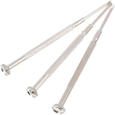 Imagem de Conjunto de ferramentas de reparo de sopro de madeira prata - Chave de fenda de precisão e gancho de mola para saxofone, clarinete, flauta - Chave de fenda elétrica antiderrapante de aço inoxidável