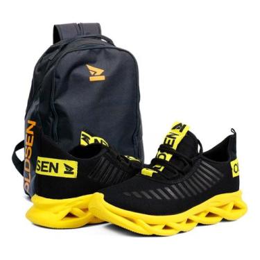 Imagem de Kit Tênis Jaguar Masculino Casual Mochila Resistente Estudos - Oldsen,