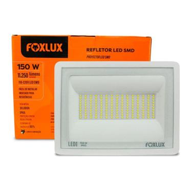 Imagem de Refletor Led 150W 6500K Branco Bivolt Foxlux