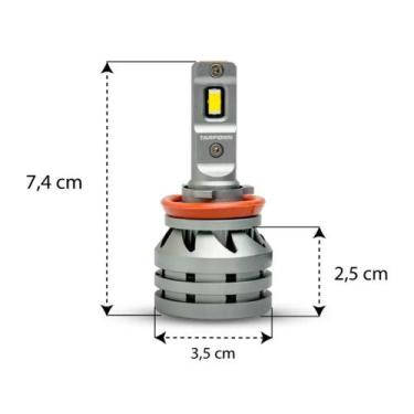 Imagem de Kit Lampada Tarponn TP-6123 Led TX5 H8/H9/H11/H16-A PRO - TARPONN LED