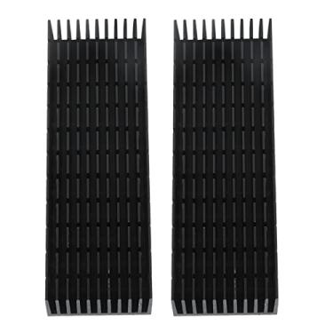 Imagem de Alinos de Resfriamento de Alumínio Radiator Skitted Dissipador de Calor Eletrônicos 2pcs (Sem de apoio)