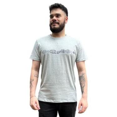 Imagem de Camiseta Masculina Slim Estampada Colcci Jeans-Masculino