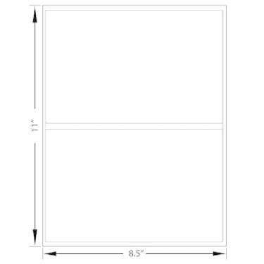 Imagem de Etiquetas a laser brancas 100ea - 7-3/4 x 4-3/4 (200 etiquetas/pacote)