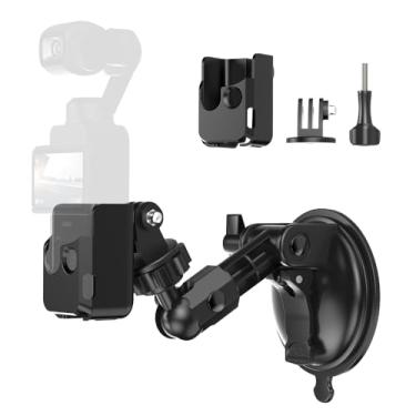 Imagem de SKEZN Suporte de ventosa de bolso com 3, suporte externo para janela de para-brisa compatível com DJI Pocket 3, Insta360 X4/X3, Action 5 Pro/4/3, AKASO, GoPro Hero e mais