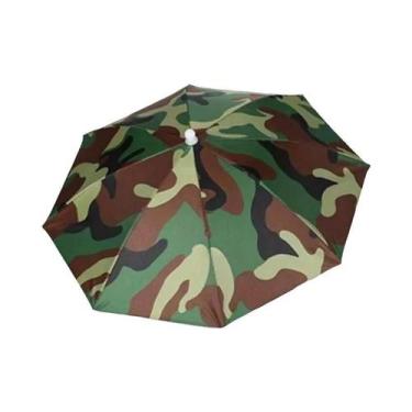Imagem de Chapéu de Pesca Dobrável e Impermeável - 55cm - Portátil e Mãos-Livres