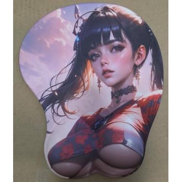 Imagem de Tapete de mouse 3D Stellar Blade EVE para computador com descanso de pulso Cool 12x10 polegadas tapete de mesa para lâmina estelar