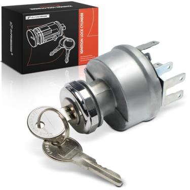Imagem de A-Premium Cilindro de bloqueio de ignição com 2 chaves Compatível com Harvester Internacional e Veículos Jeep - 1010, 1100B, 908B, AB120, AM80, C100, D1000, M1400, M Series Van, M1100, CJ3, Commando