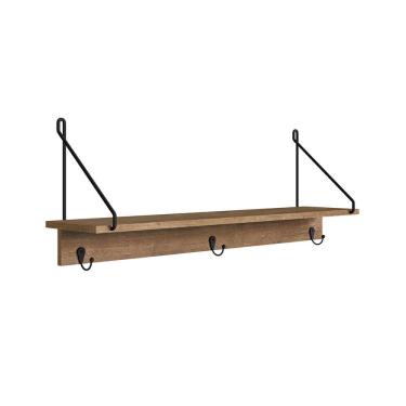 Imagem de Prateleira Decorativa Tube 90cm Estrutura Preto Fosco